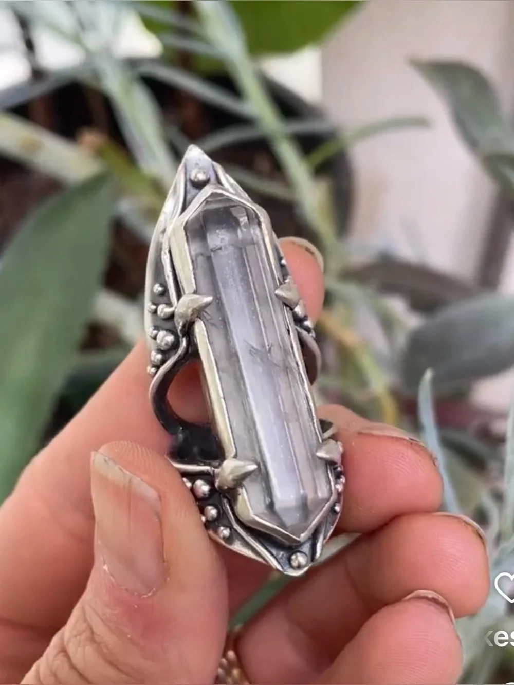 Acid Queen Jewelry Open Amplifier Ring, US 6.5 - Picture 2 of 16